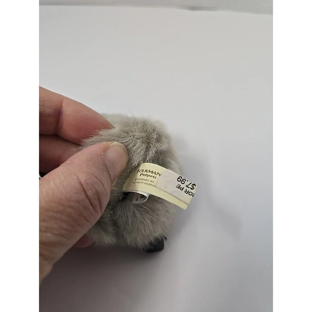 Folkmanis Emperor Penguin Mini Finger Puppet Plush 4 Inch Stuffed Animal Toy